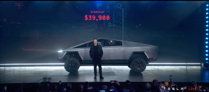 Illustration for article titled The Tesla Cybertruck Is A Brutal, Angular Beast With Unbelievable Specs